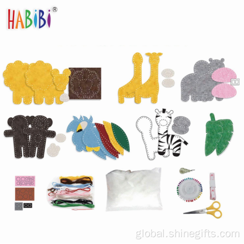 Animal Kit For Kids Stitching Kit Gift DIY Fabric Sewing Kit Factory